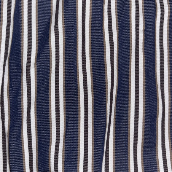 Peter Millar Navy Striped Button Down long sleeve Shirt Sz XL - Picture 2 of 7